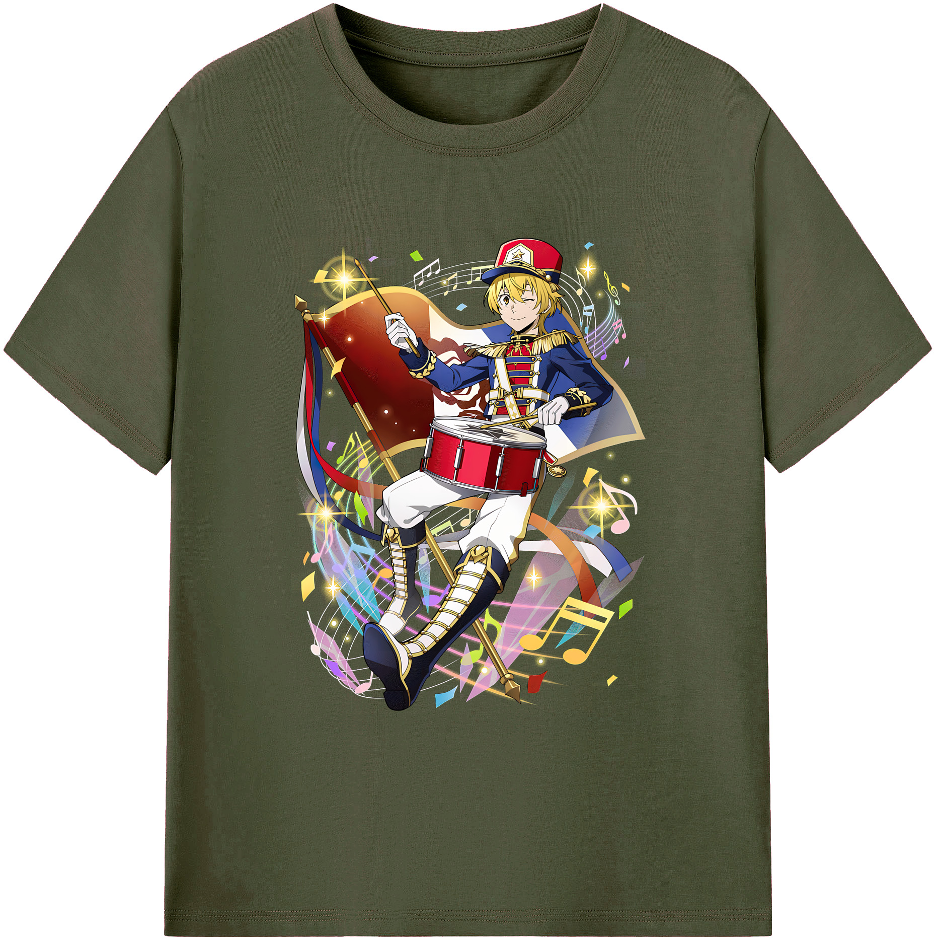 （画像用） 文豪ストレイドッグス Bungo Stray Dogs 綿100％ メンズ半袖Tシャツ｜肌触りやわらか＆通気性